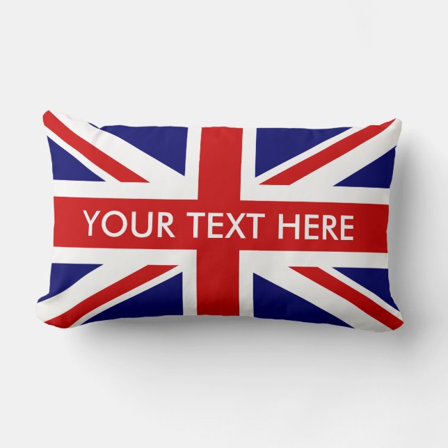 Almohadas de tiro lumbares británicas de Union (Anverso)