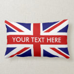 Almohadas de tiro lumbares británicas de Union<br><div class="desc">Almohada de tiro lumbar británica de Union Jack. Amortiguadores de la decoración de la bandera de UnionJack para el hogar, el hotel o la oficina. Orgullo inglés, colores blancos y azules rojos. El accesorio casero de moda de la decoración para el dormitorio, el pasillo, el sofá, el sofá, la cama...</div>