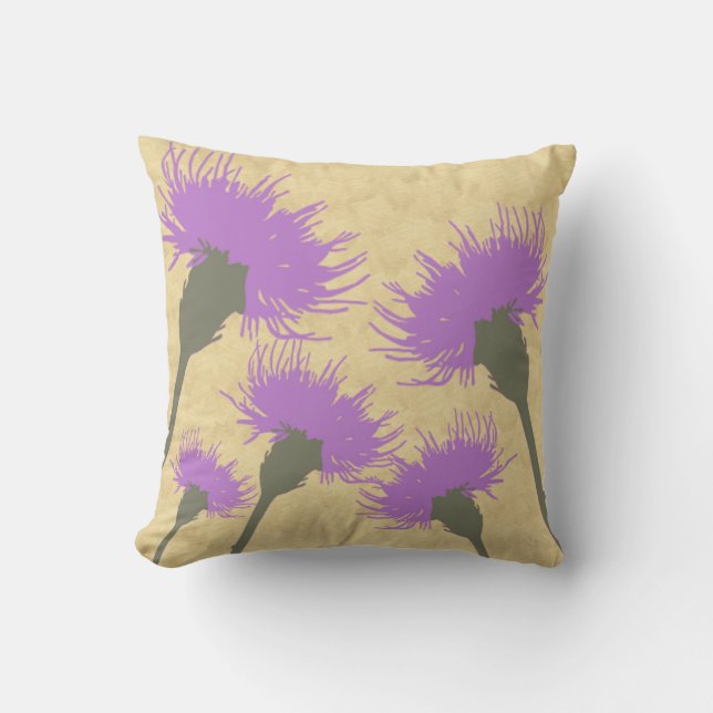 Almohadas de tiro modernas del diente de león (Anverso)