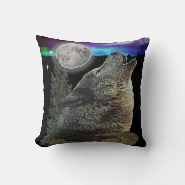 almohadas de Wolf art (Anverso)