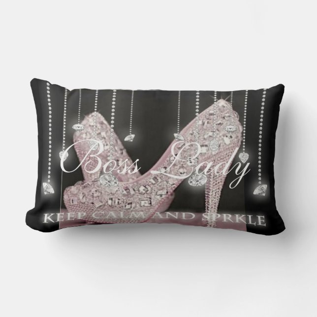Almohadas de zapatos de tacón alto con diamantes d (Anverso)