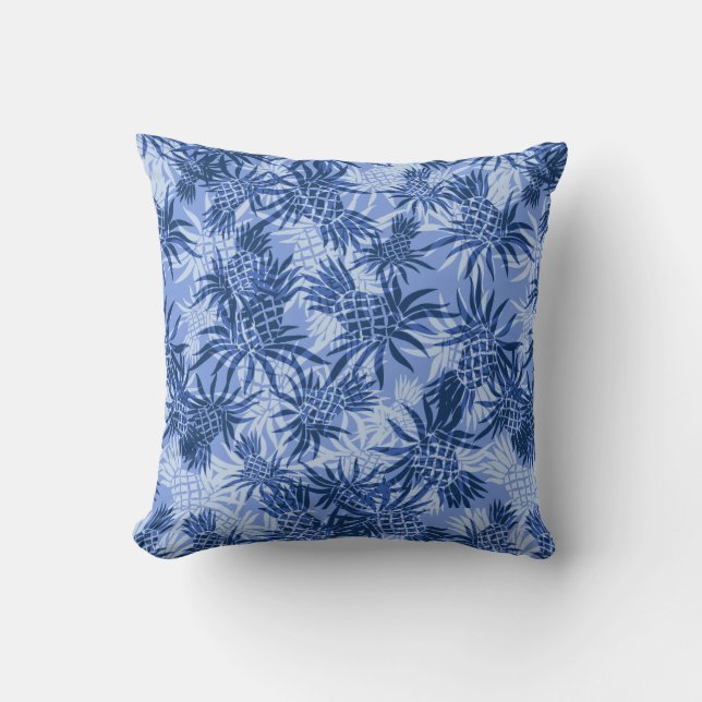 Almohadas decorativas hawaianas de Camo de la piña (Anverso)