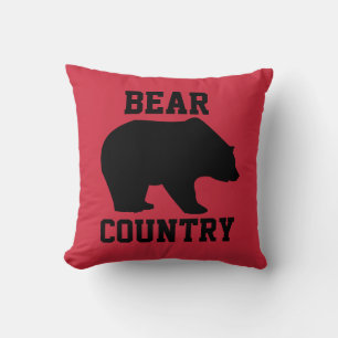 ALMOHADAS DECORATIVAS PARA CABIN LODGE, OSO GRIS