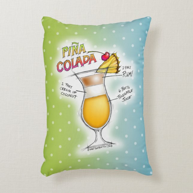 ALMOHADAS DEL ACENTO - ARTE DEL CÓCTEL DE LA (Frente (Vertical))