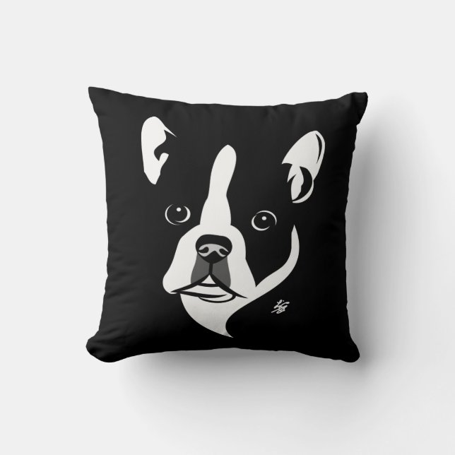 Almohadas del amante de Boston Terrier (Anverso)
