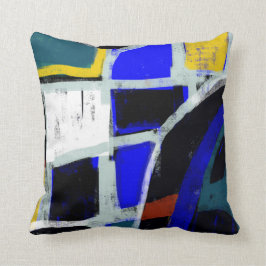 Almohadas del arte moderno del bloque del color