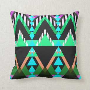 Almohadas del Azteca del estallido de la turquesa