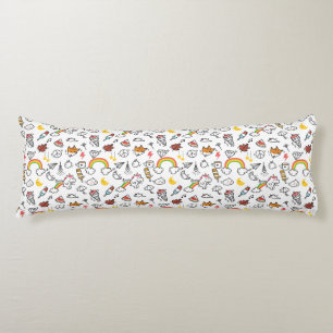 almohadas del cuerpo del patrón Kawaii