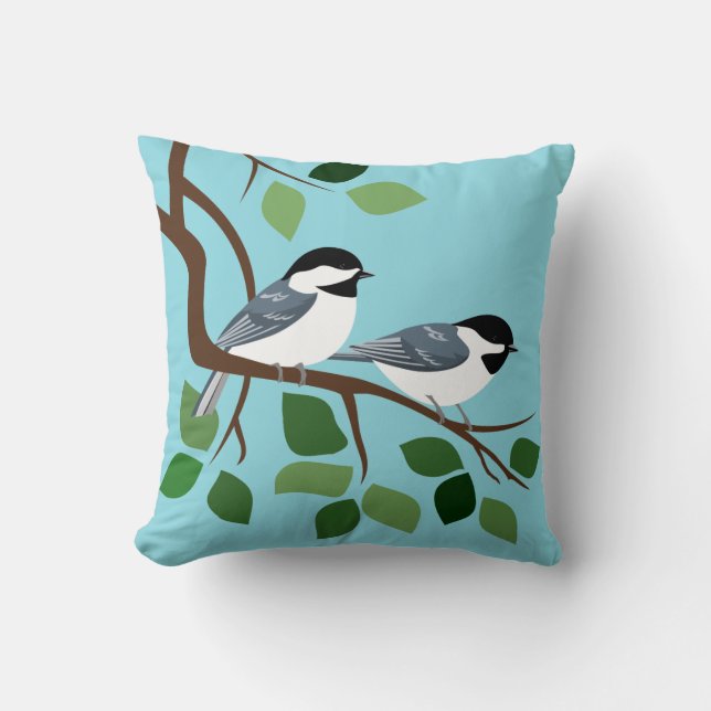 Almohadas del pájaro del Chickadee (Anverso)
