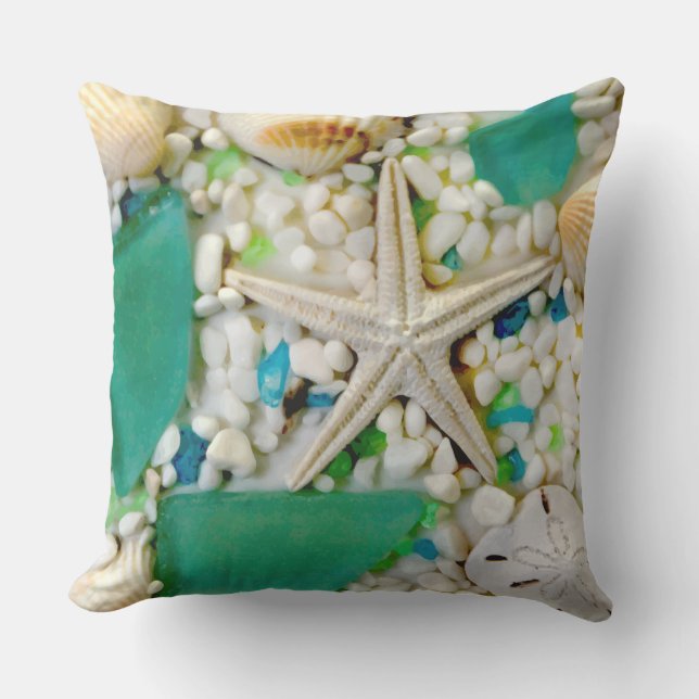 Almohadas del patio temático de la playa (Anverso)