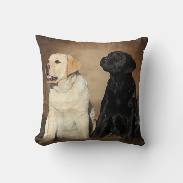 Almohadas del perrito del labrador retriever (Anverso)