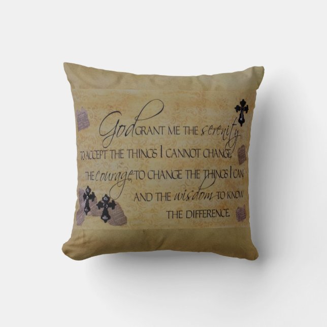 Almohadas del rezo de la serenidad (Anverso)