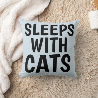 Almohadas Divertidas de Gatos, DUERME CON GATOS