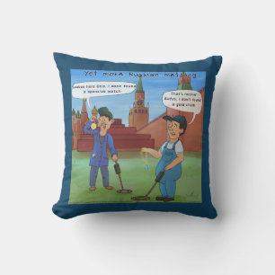 Almohadas Divertidas de Metal Ruso por Rick London
