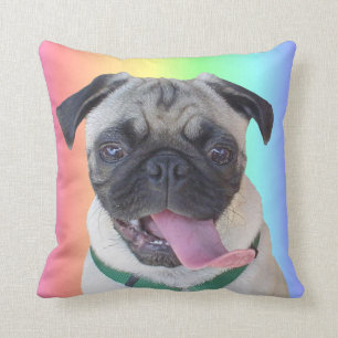 Almohadas divertidas del perro del barro amasado