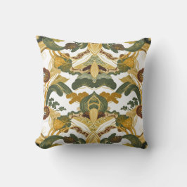 almohadas elegantes en verde y dorado - almohada v