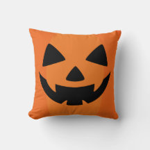 Almohadas espeluznantes - Cara de calabaza