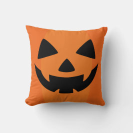 Almohadas espeluznantes - Cara de calabaza