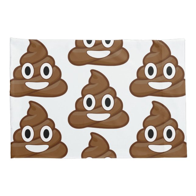 almohadas fundas de almohadas de emoji de poo (Reverso-derecho)