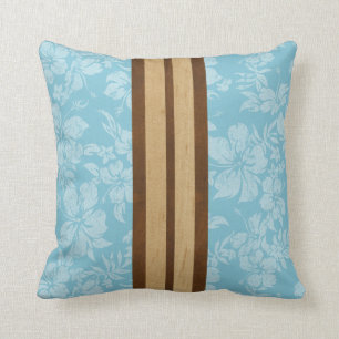 Almohadas hawaianas del cuadrado de la tabla