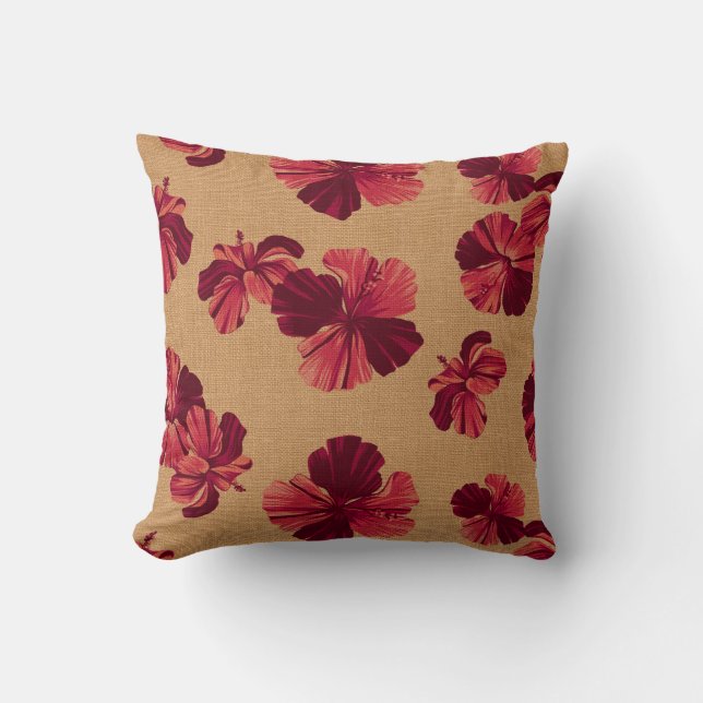 Almohadas hawaianas rayadas del reversible del (Anverso)