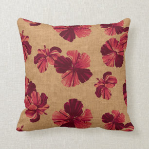 Almohadas hawaianas rayadas del reversible del