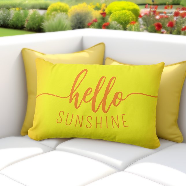 Almohadas Lumbares Amarillas al Aire Libre (Hello Sunshine Pillow: Brighten Up Your Outdoor Space! ☀️🌼)