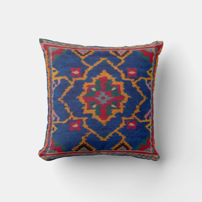 Almohadas lumbares de Kilim Azul: Elegante apoyo p (Anverso)