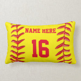 Almohadas lumbares personalizadas del softball