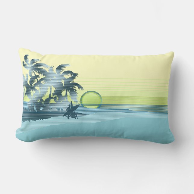 Almohadas lumbares reversibles hawaianas de la (Anverso)