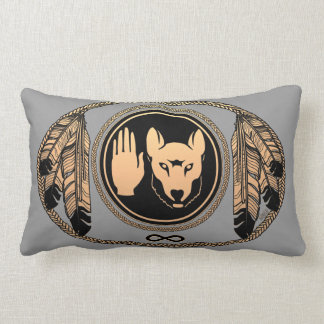 Almohadas nativas personalizadas almohada del lobo