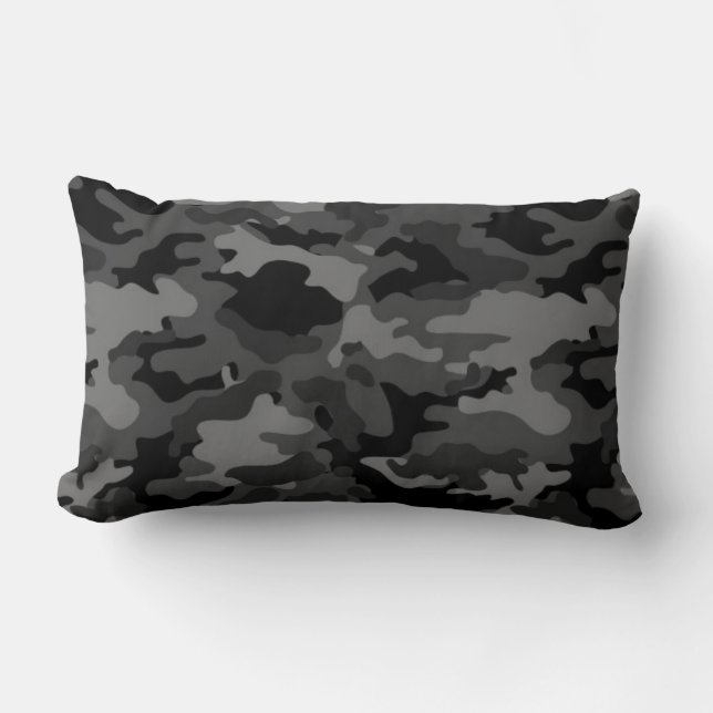Almohadas negras de la almohada del camuflaje #2 (Anverso)