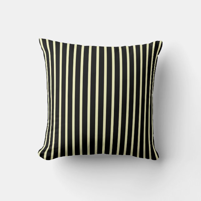 Almohadas negras y poner crema clásicas de la raya (Anverso)