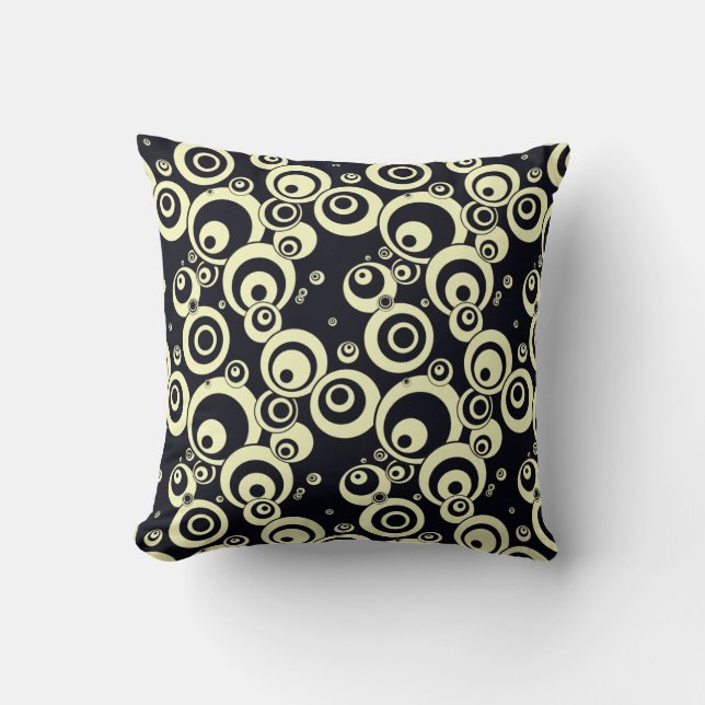 Almohadas negras y poner crema elegantes (Anverso)