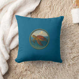 Almohadas Océano Azul Tortuga Marina