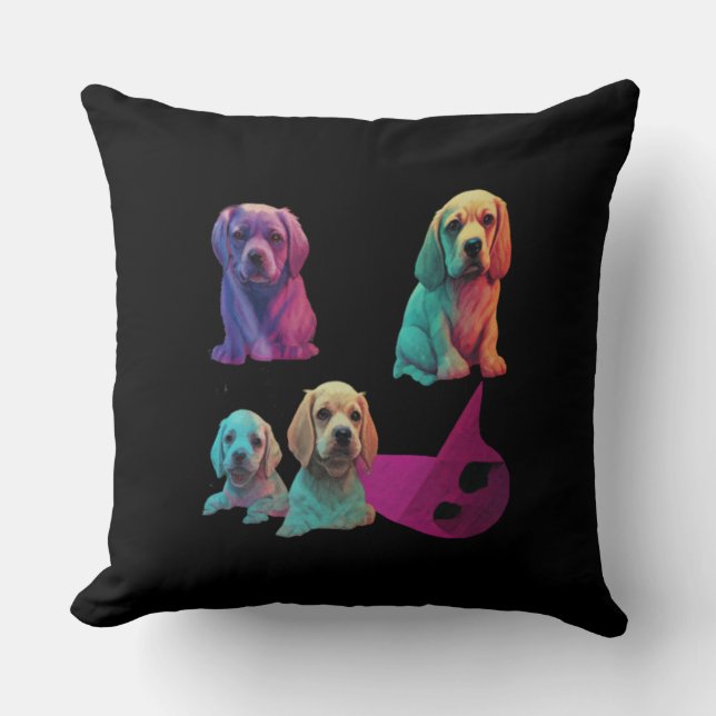 almohadas para bebés y niños para diseño de perros (Anverso)