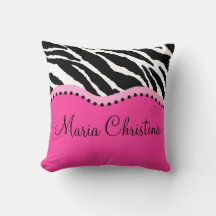 Almohadas Personalizadas Cebra Funky