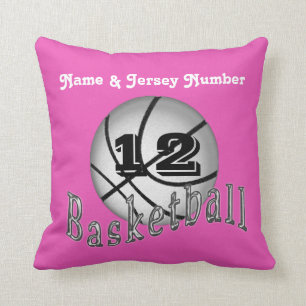Almohadas personalizadas del baloncesto con NOMBRE