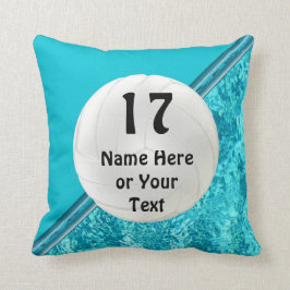 Almohadas personalizadas turquesa fresca del