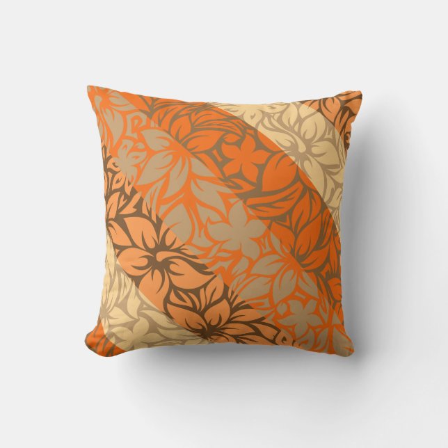 Almohadas rayadas del hibisco hawaiano de la bahía (Anverso)