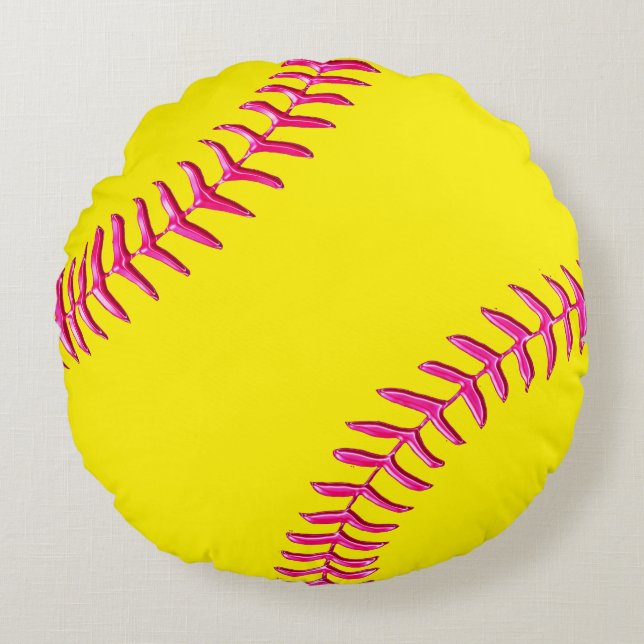 Almohadas redondas del softball del softball de la (Anverso)