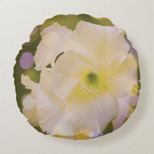 Almohadas redondas Lily Green Bokeh