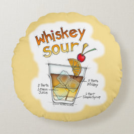 ALMOHADAS REDONDAS - RECETA DE COCTEL WHISKEY SOUR