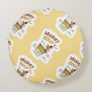 ALMOHADAS REDONDAS - RECETA DE COCTEL WHISKEY SOUR