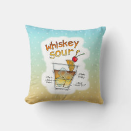 ALMOHADAS REVERSIBLES - ARTE DE RECETA DE WHISKEY