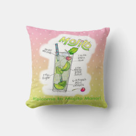 ALMOHADAS REVERSIBLES - RECETA DE MOJITO CÓCTEL DE