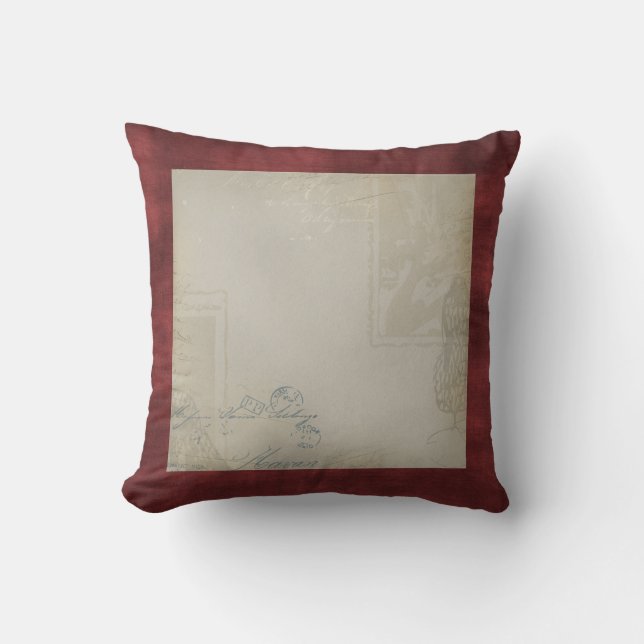 Almohadas rojas francesas del país (Anverso)
