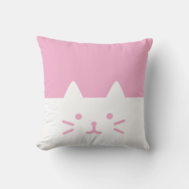 almohadas rosadas del gato (Anverso)