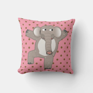 ALMOHADAS ROSAS DE GUARDERÍA DE ELEFANTE BONITO PA