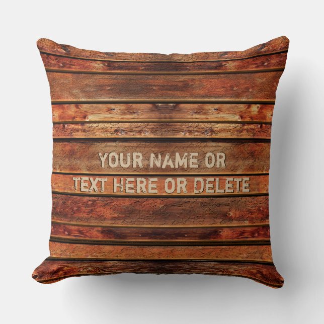 almohadas rusticas personalizadas con el TEXTO (Anverso)